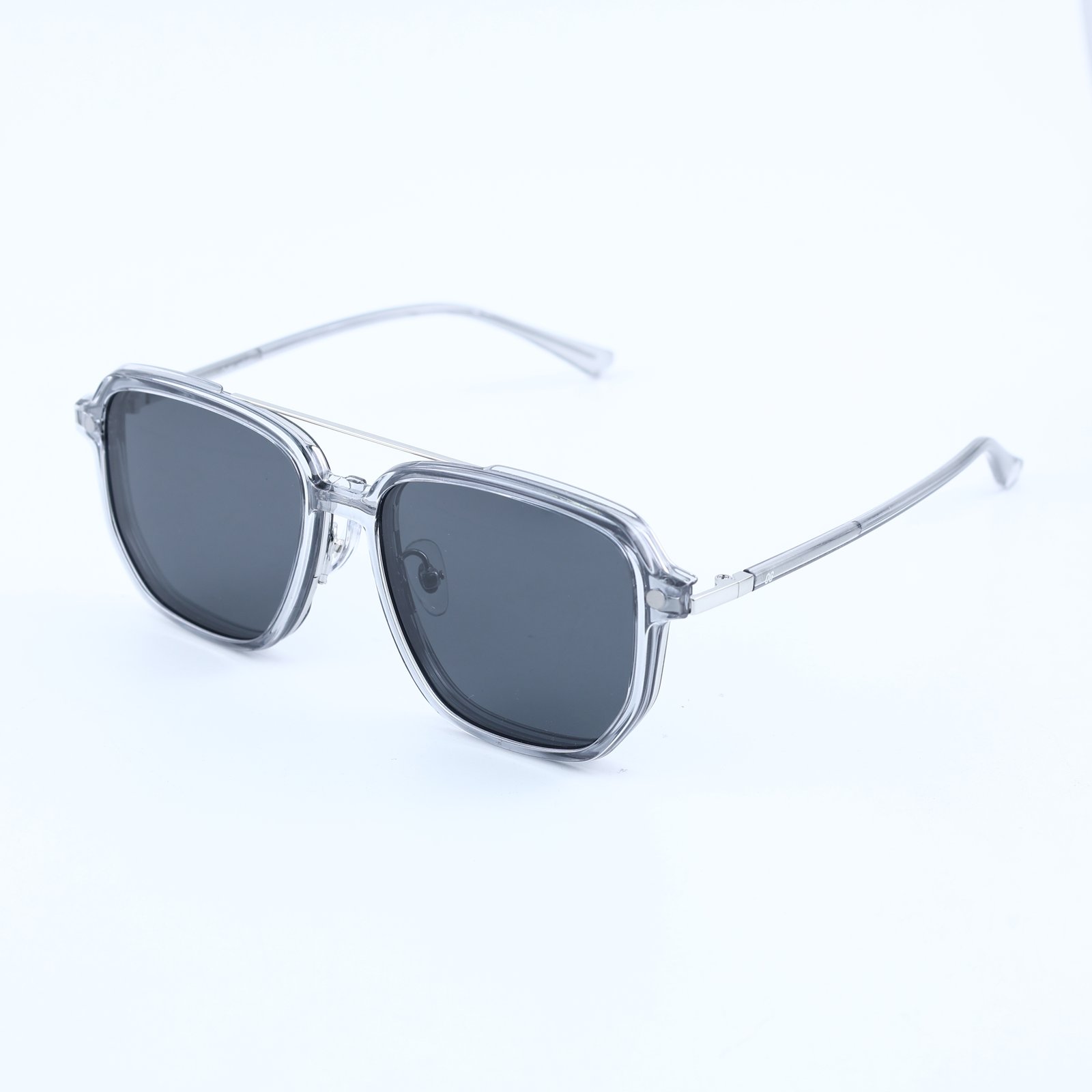OG Crystal Pilot | Transparent Frame Square Aviator Sunglasses For Men