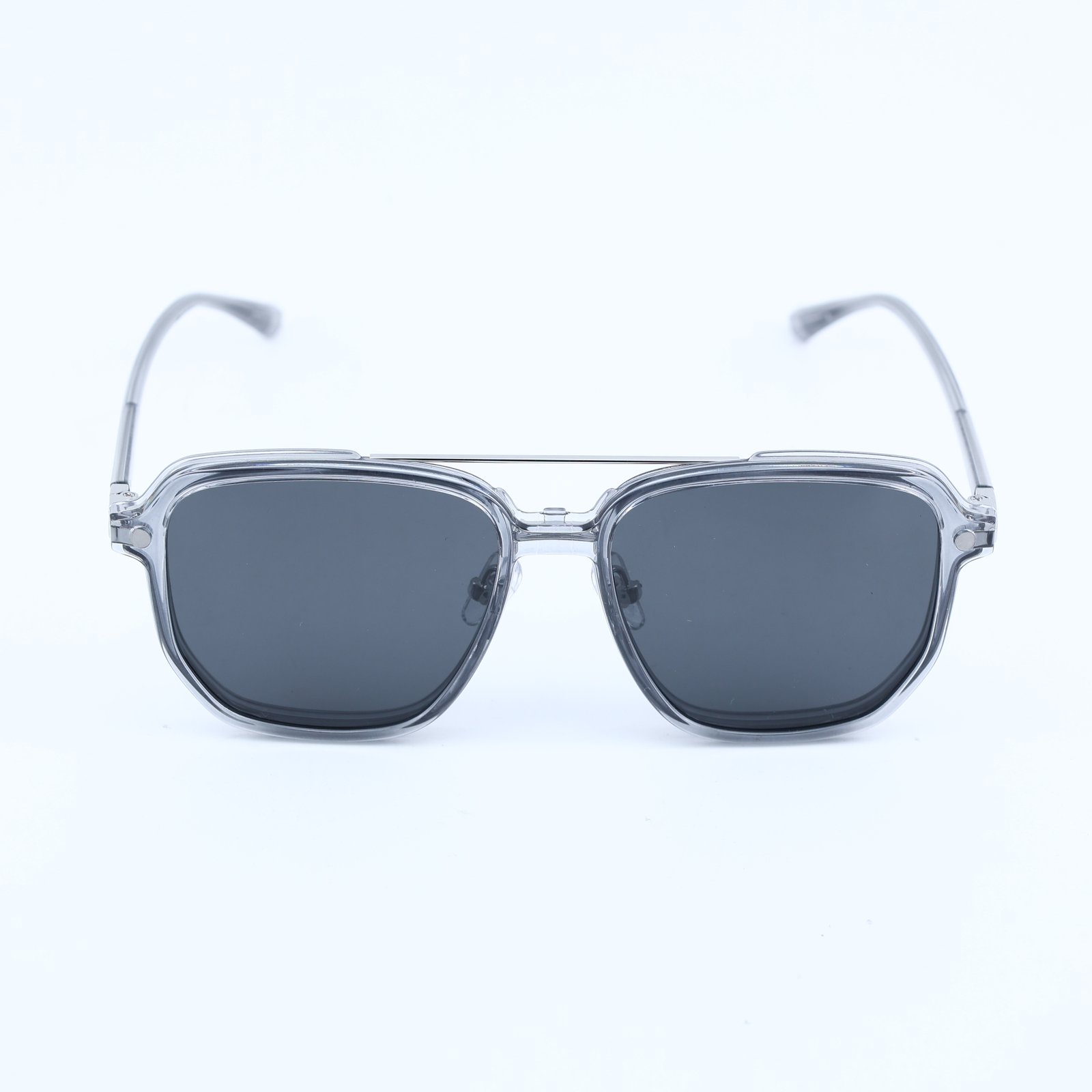 OG Crystal Pilot | Transparent Frame Square Aviator Sunglasses For Men