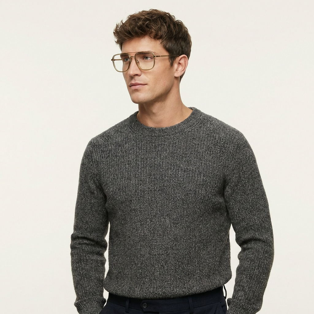 OG Crystal Pilot | Transparent Frame Square Aviator Sunglasses For Men