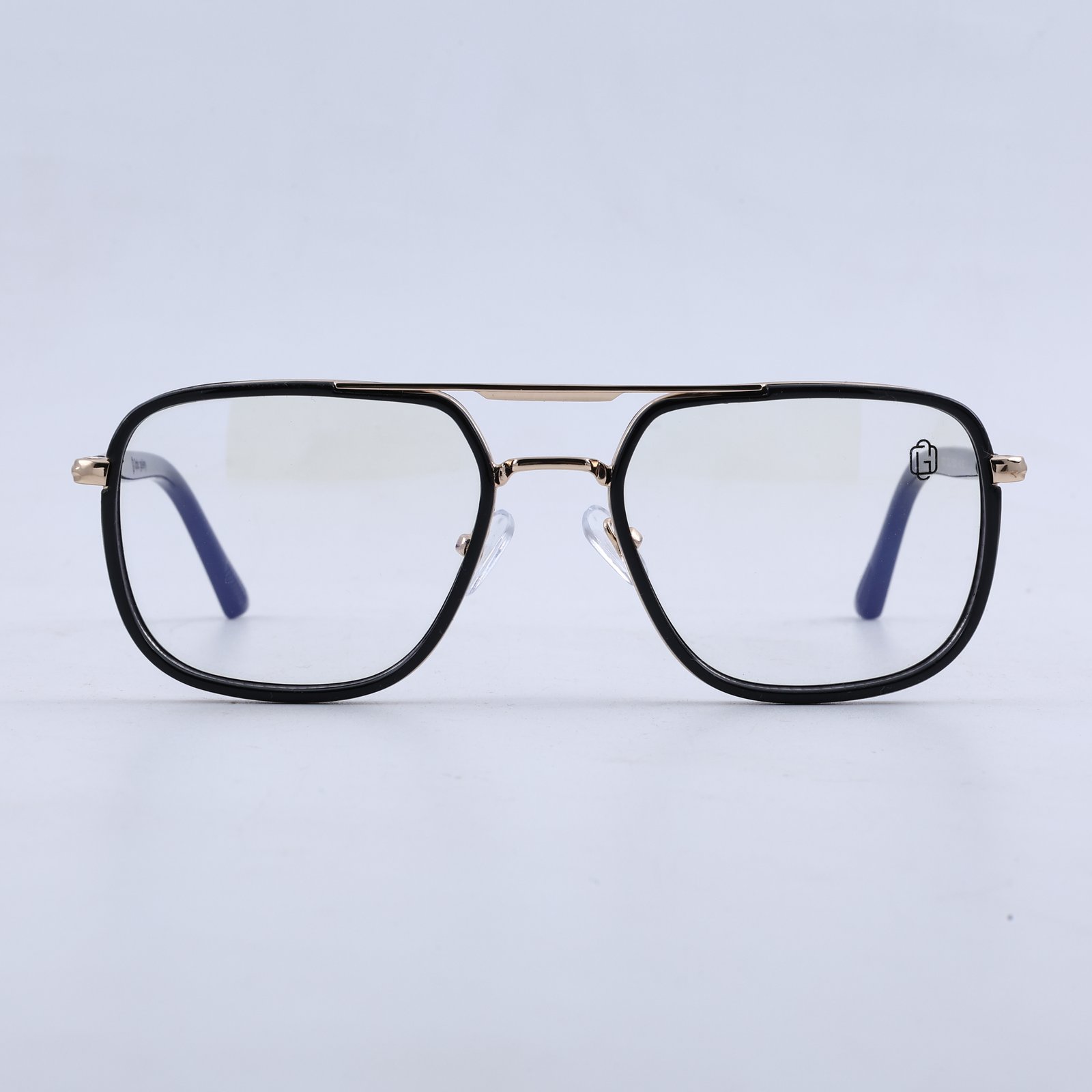 OG Crystal Sovereign | Luxury Transparent Gold Navigator Frame Eyewear