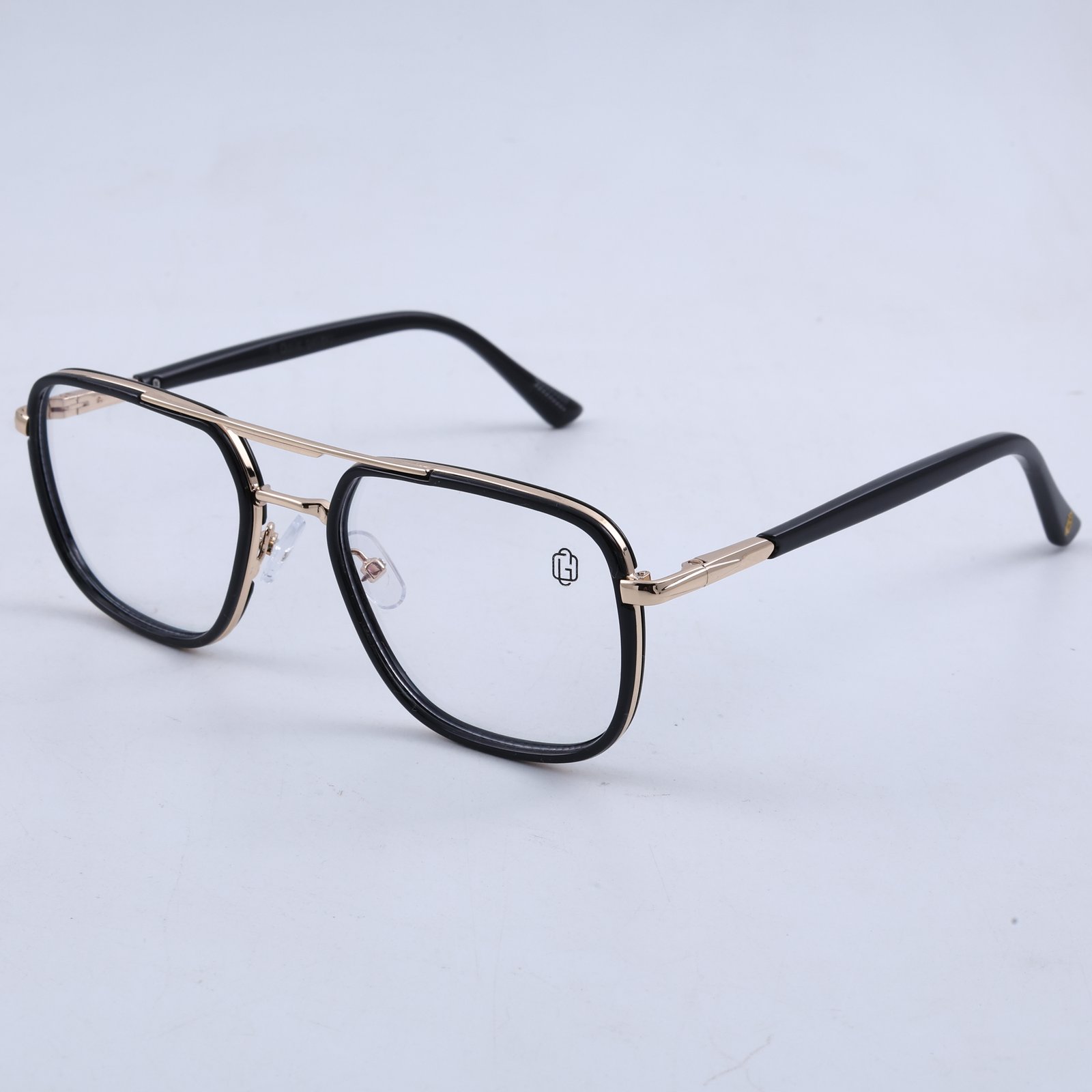 OG Crystal Sovereign | Luxury Transparent Gold Navigator Frame Eyewear