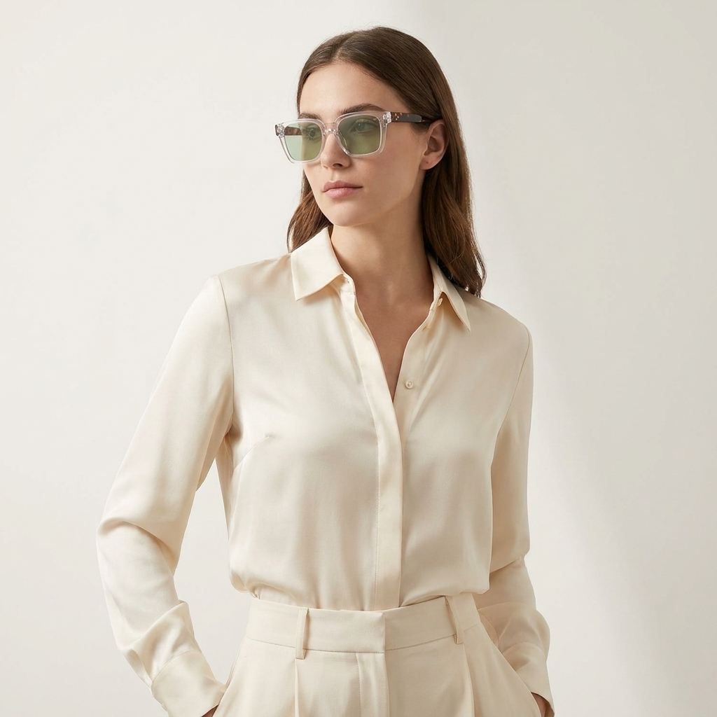 OG Crystal Voyager | Luxury Crystal Square Sunglasses with Silver Mirror Lenses