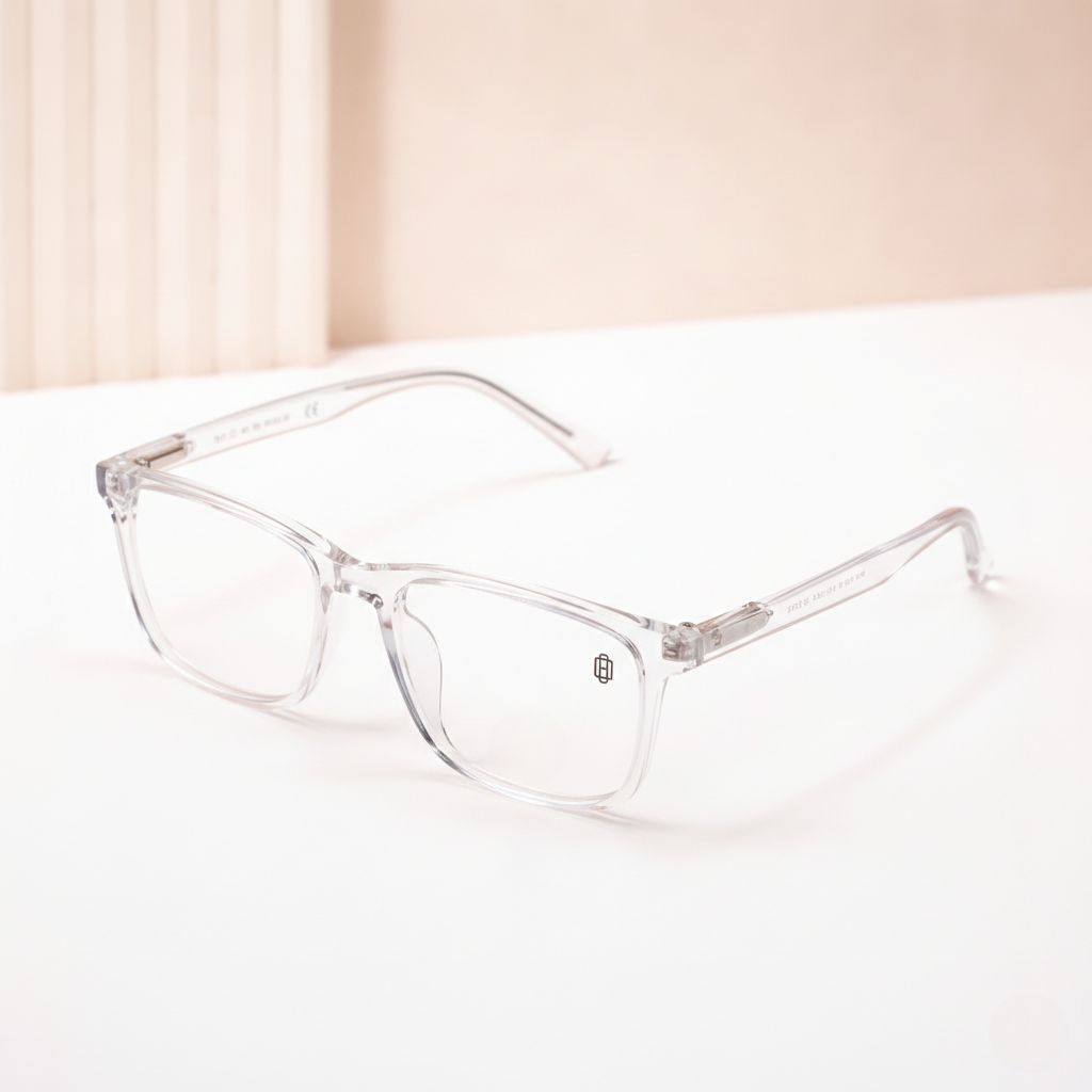 OG CrystalLine Rectangular Eyeglasses | Full Rim Premium Optical Frame