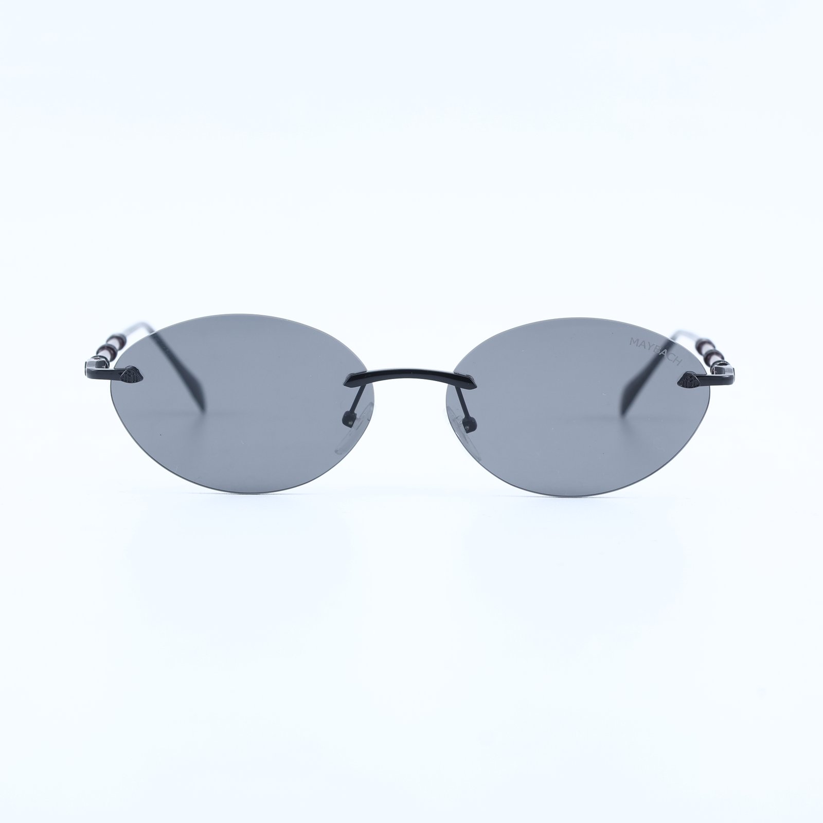 OG Dark Eclipse | Gunmetal Rimless Oval Sunglasses