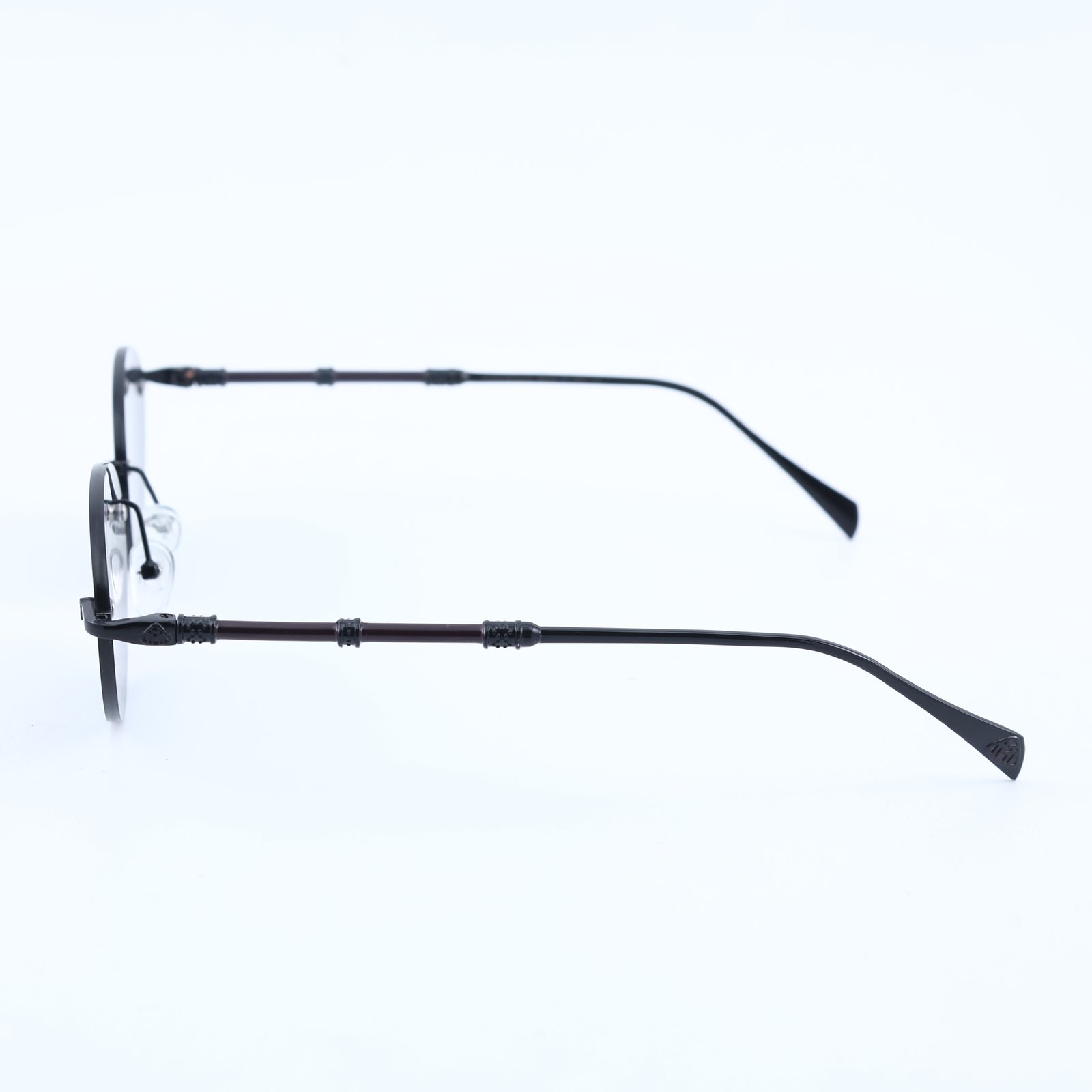 OG Dark Eclipse | Gunmetal Rimless Oval Sunglasses