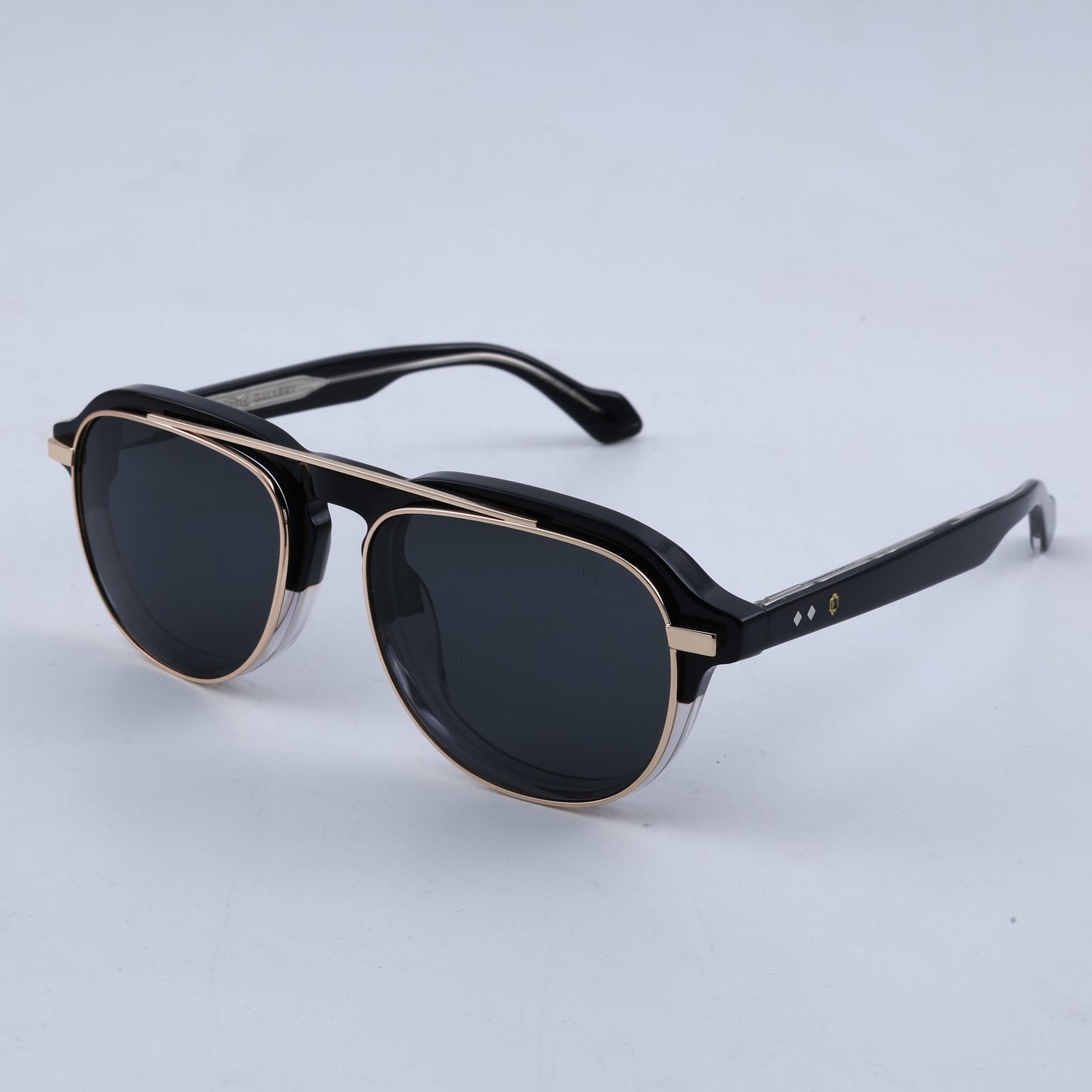 OG Eclipse Clip-On | Premium Black & Gold Magnetic Clip-On Eyeglasses with Dual-Layer Luxury Frame Design