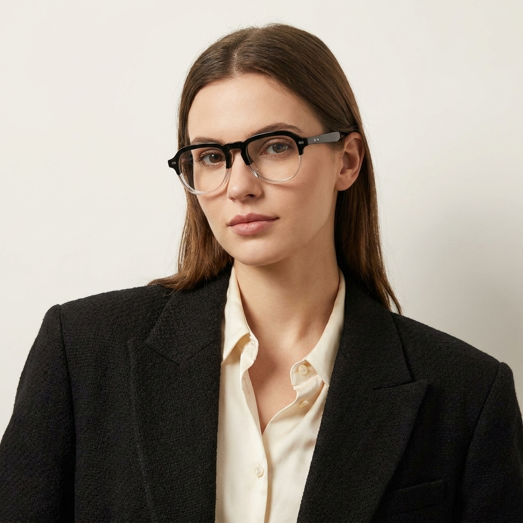 OG Eclipse Clip-On | Premium Black & Gold Magnetic Clip-On Eyeglasses with Dual-Layer Luxury Frame Design