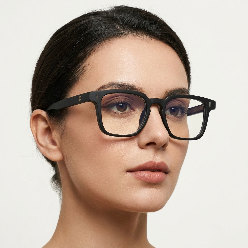 OG Eclipse Sovereign | Luxury Matte Black Optical Frame with Signature Gold Crest