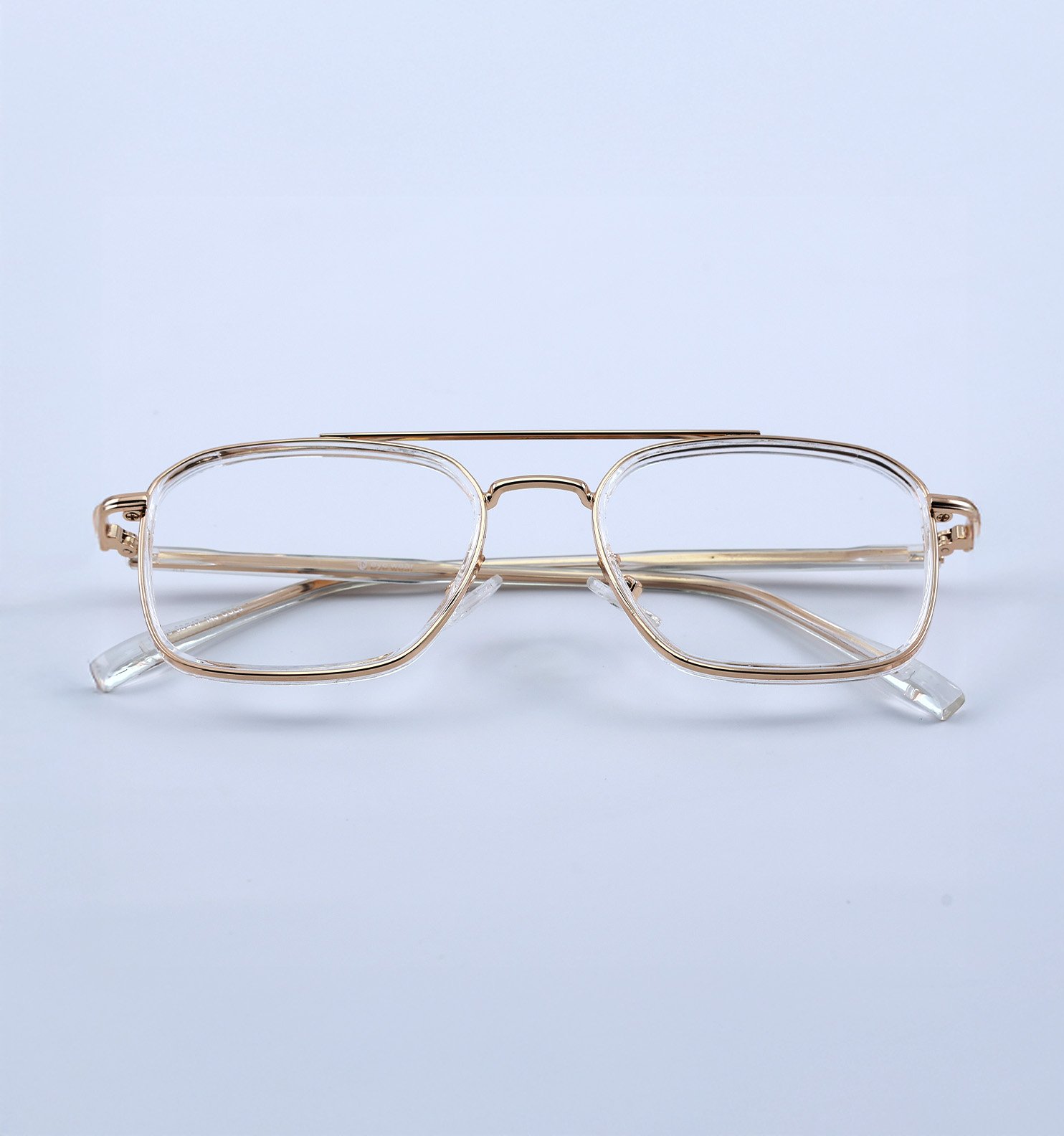 OG Elite Metal Aviator Square Full Rim Eyeglasses for Men