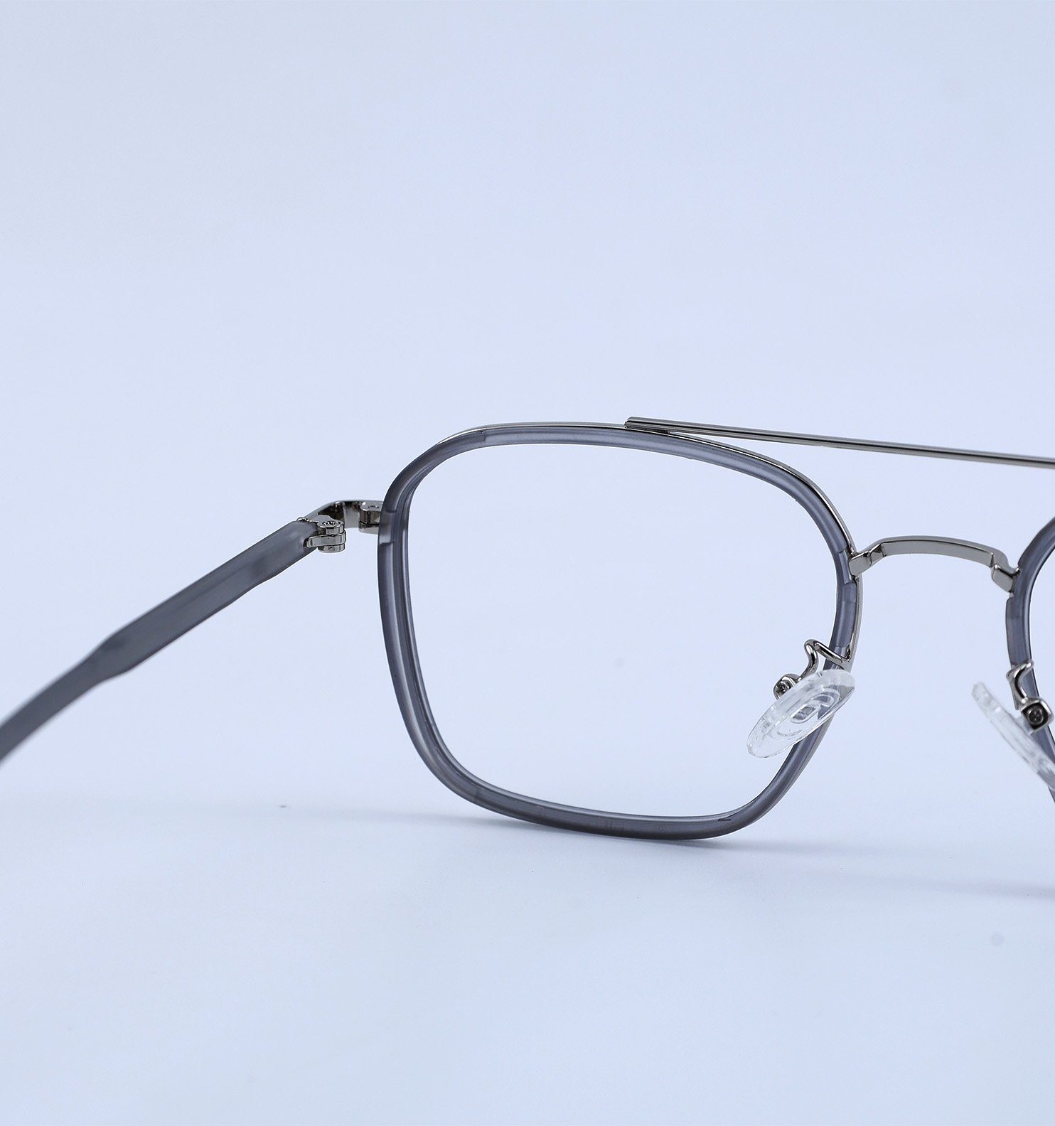 OG Elite Metal Aviator Square Full Rim Eyeglasses for Men