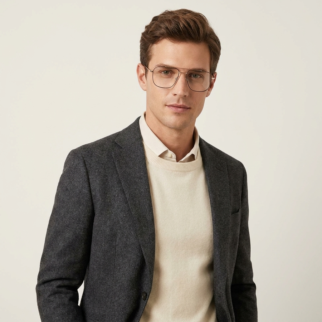 OG Elite Pilot Men’s Eyeglasses | Premium Metal Optical Frame
