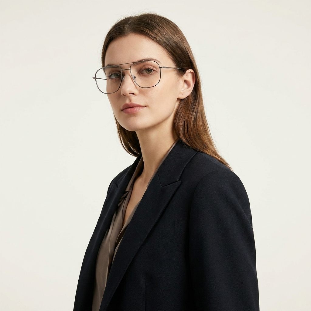 OG Elite Pilot Men’s Eyeglasses | Premium Metal Optical Frame