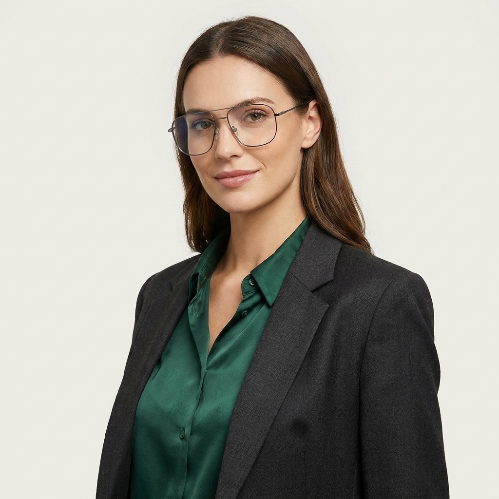 OG Elite Pilot Men’s Eyeglasses | Premium Metal Optical Frame