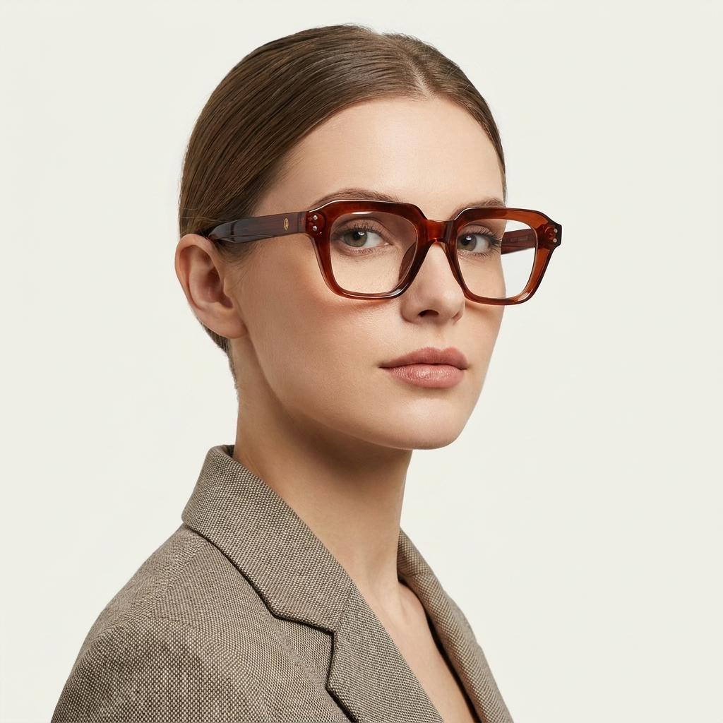 OG Ember Royale | Luxury Crystal Amber Square Frame