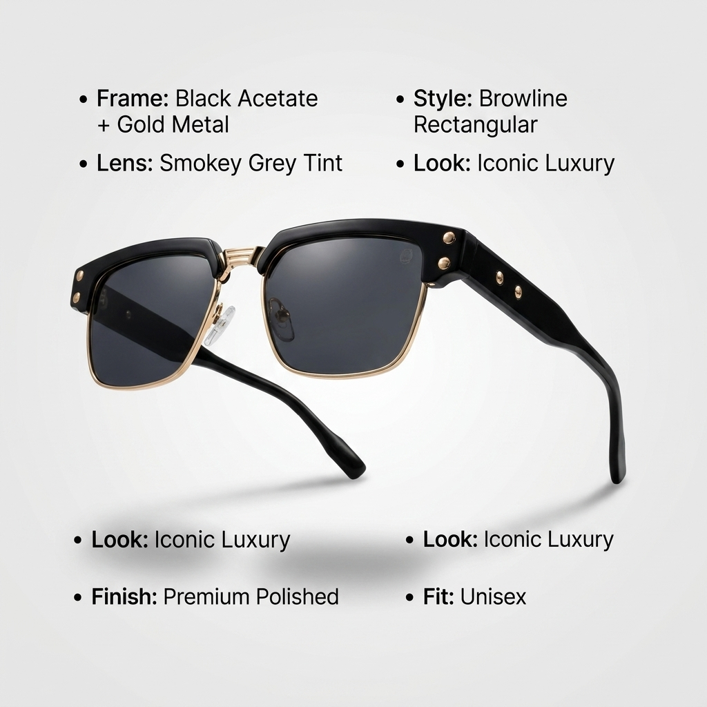 OG Emerald Crest | Green Marble Browline Gradient Sunglasses