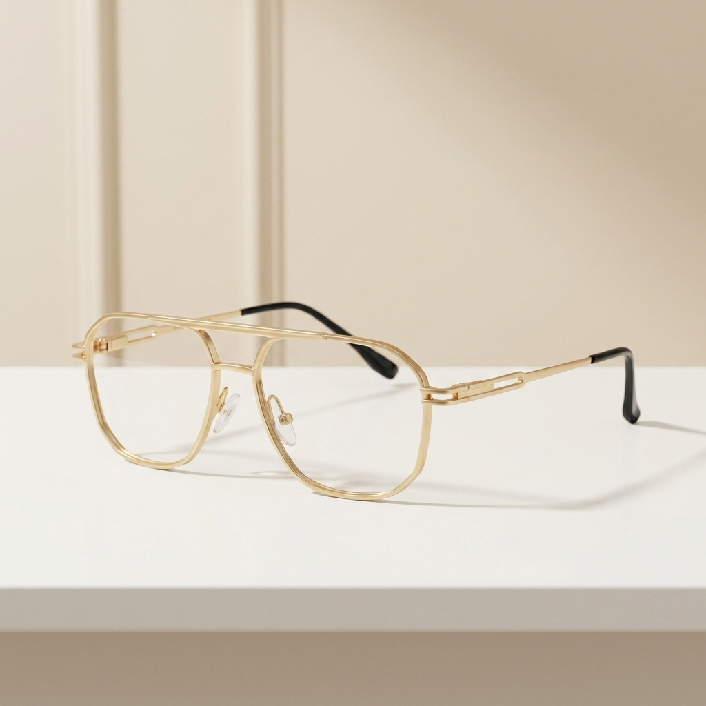 OG Falcon Metal Square Eyeglasses for Men | Premium Full Rim Frame