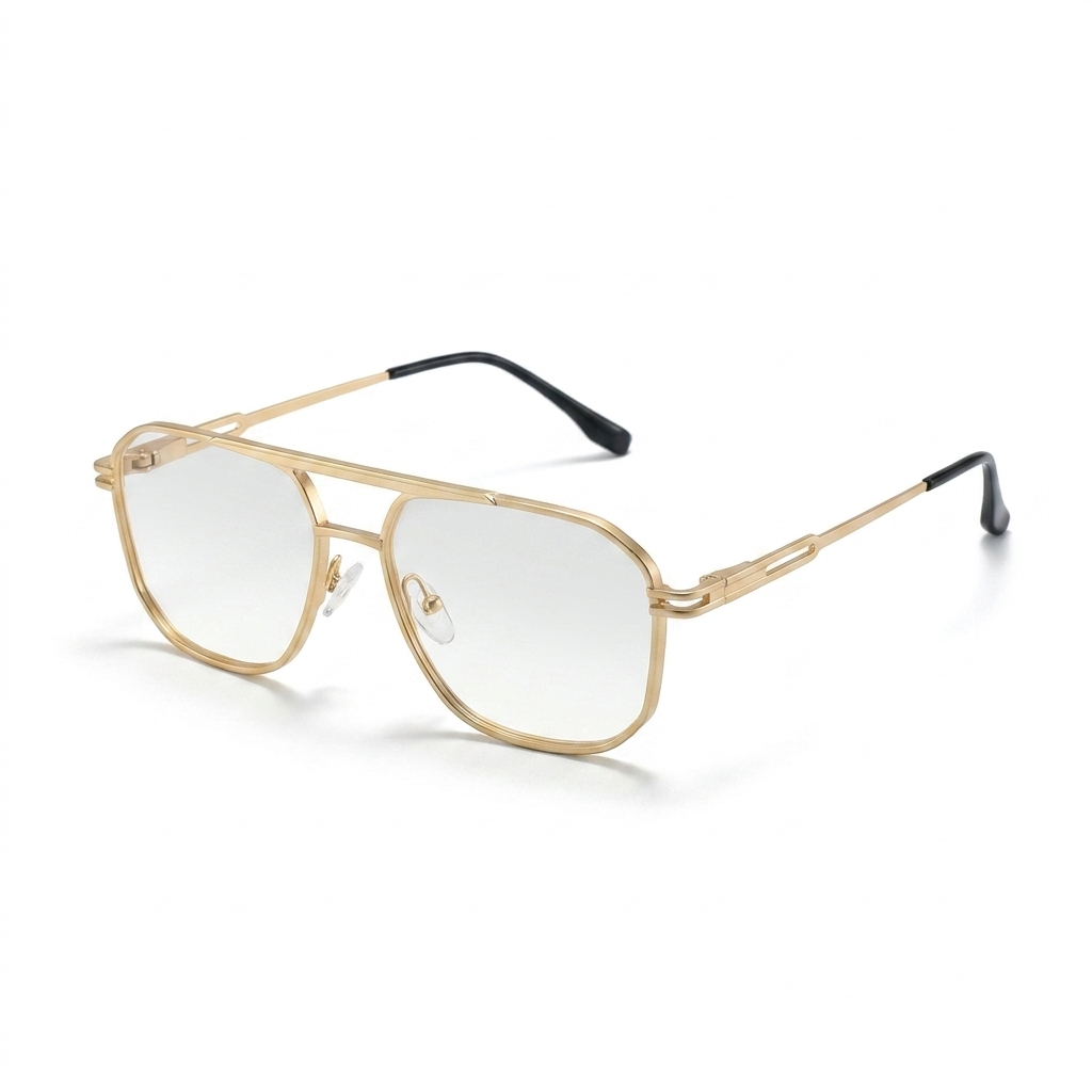 OG Falcon Metal Square Eyeglasses for Men | Premium Full Rim Frame