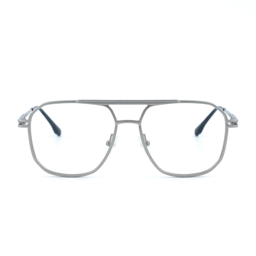 OG Falcon Metal Square Eyeglasses for Men | Premium Full Rim Frame