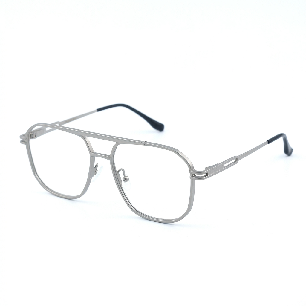 OG Falcon Metal Square Eyeglasses for Men | Premium Full Rim Frame