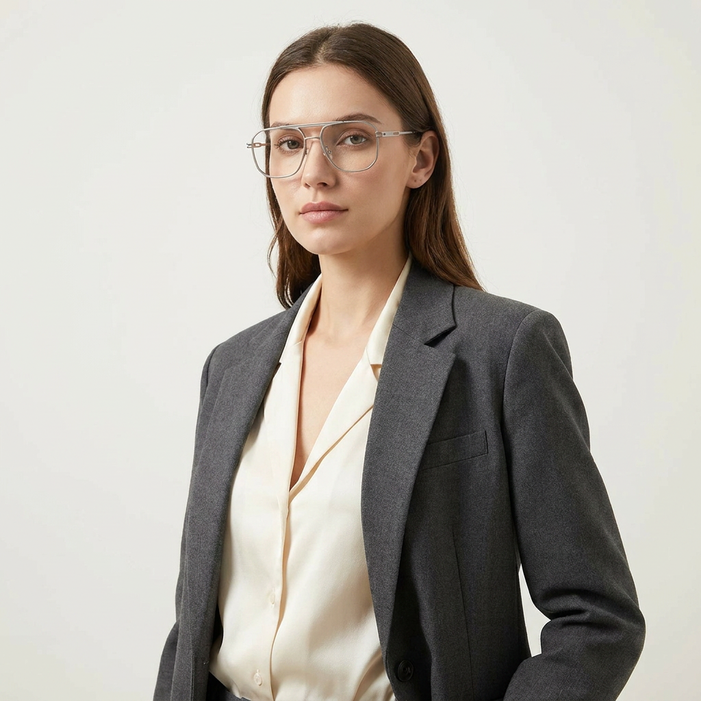 OG Falcon Metal Square Eyeglasses for Men | Premium Full Rim Frame