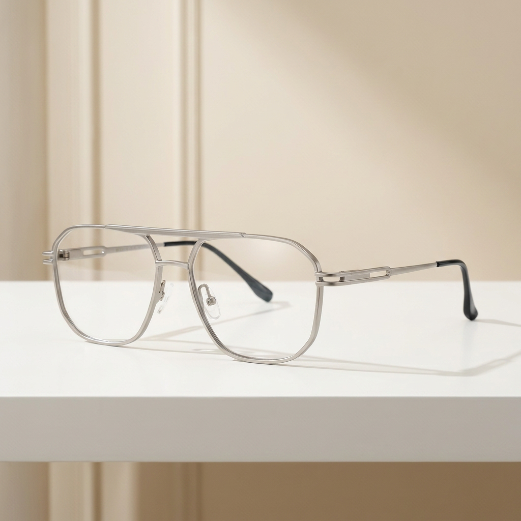 OG Falcon Metal Square Eyeglasses for Men | Premium Full Rim Frame
