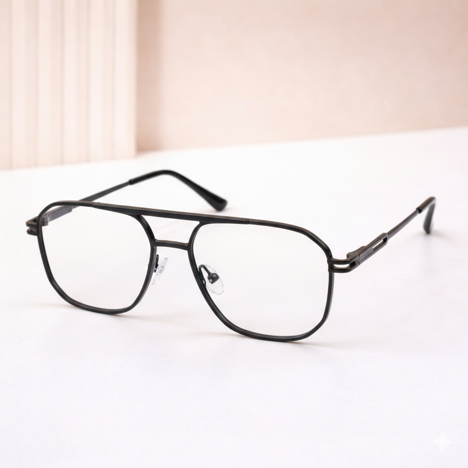 OG Falcon Metal Square Eyeglasses for Men | Premium Full Rim Optical Frame