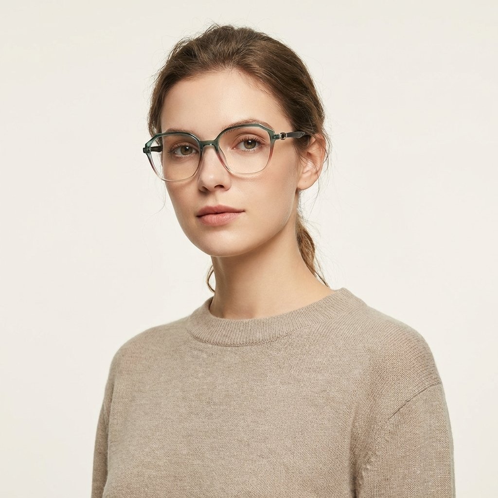 OG Forest Blend | Green Ombre Square Eyeglasses