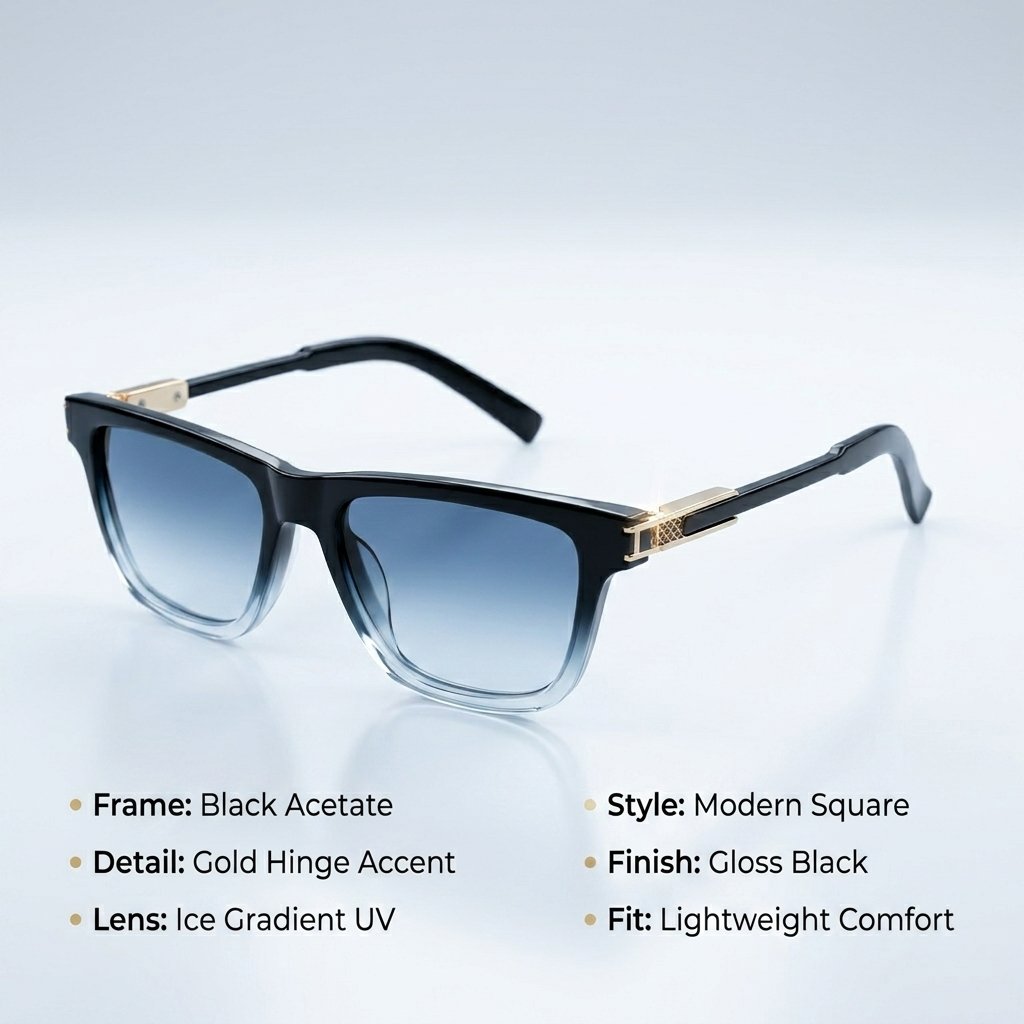 OG Frost Fade Elite | Gradient Square Frame Sunglasses