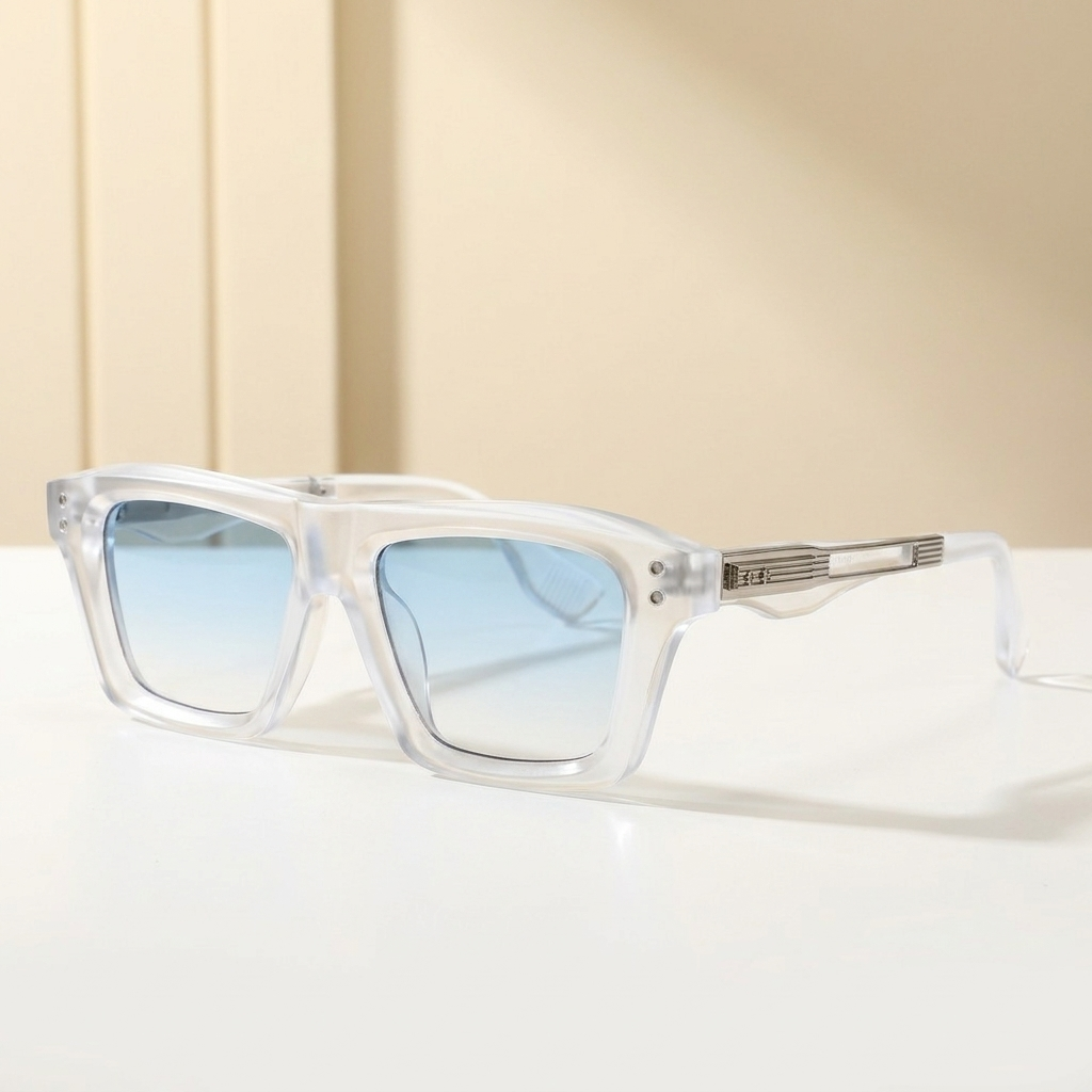 OG Frost Sky Luxe | Crystal Square Sunglasses