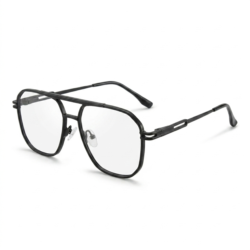 OG Full Rim Brass Metal Square Eyeglasses