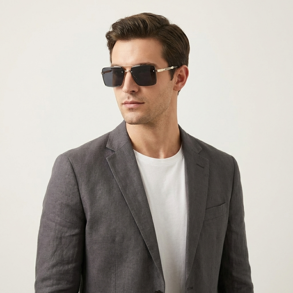 OG Gold Drift | Square Gradient Sunglasses