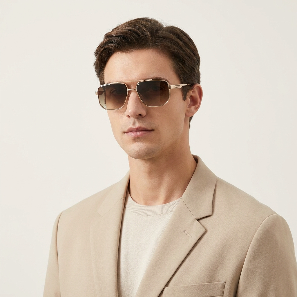 OG Gold Elite | Classic Double Bridge Aviator Gradient Sunglasses