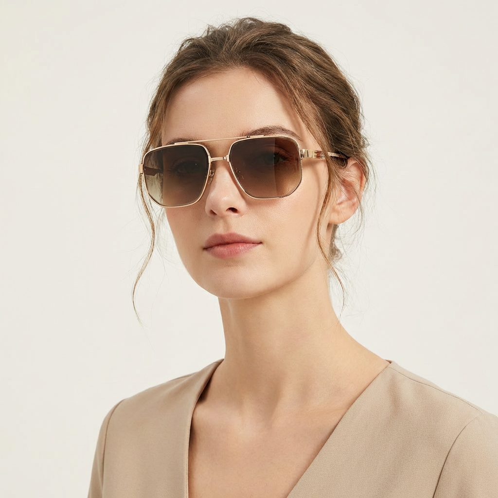 OG Gold Elite | Classic Double Bridge Aviator Gradient Sunglasses