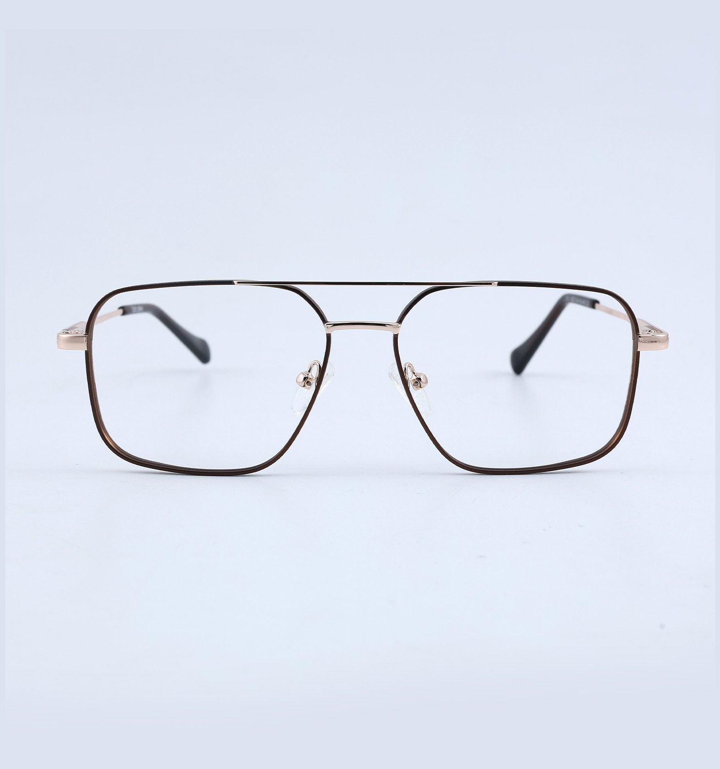 OG Goldline Square Full Rim Eyeglasses | Premium Golden Accent Optical Frame