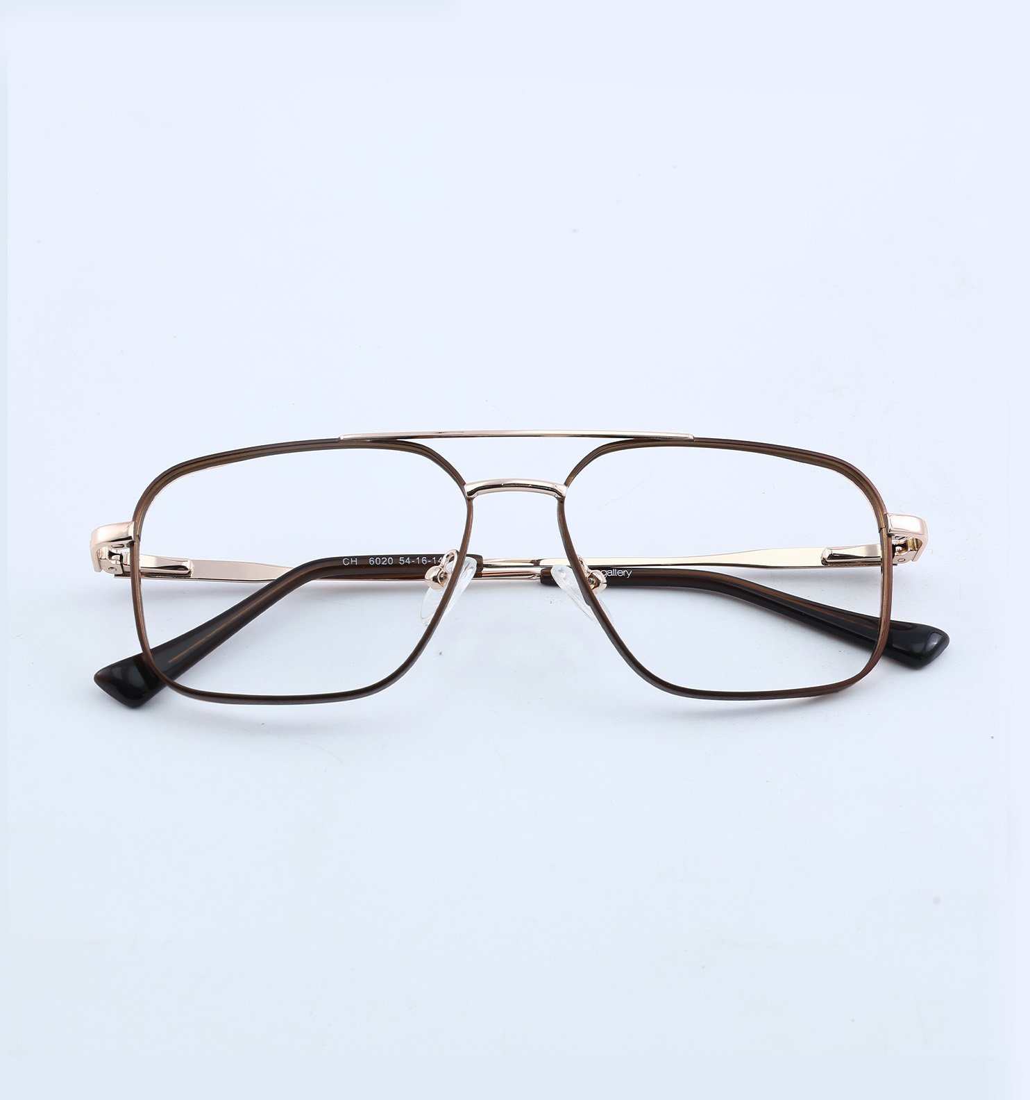 OG Goldline Square Full Rim Eyeglasses | Premium Golden Accent Optical Frame