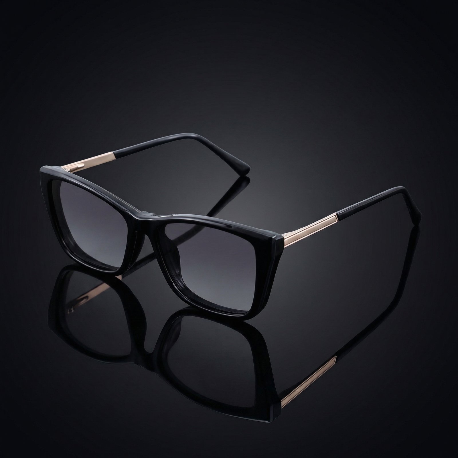 OG Graphite Grace | Black Frame Square Eyeglasses