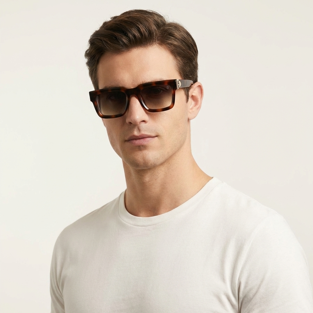 OG Havana Luxe | Bold Square Gradient Sunglasses