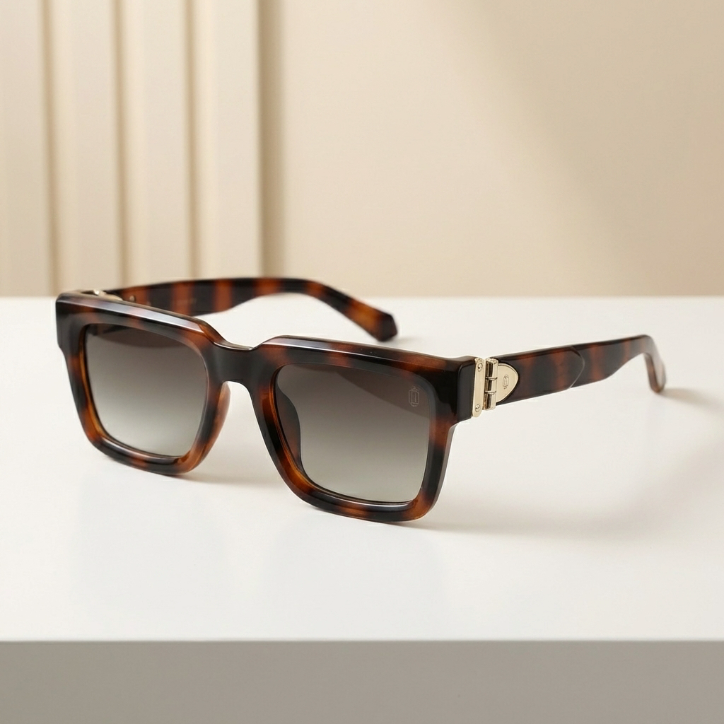 OG Havana Luxe | Bold Square Gradient Sunglasses