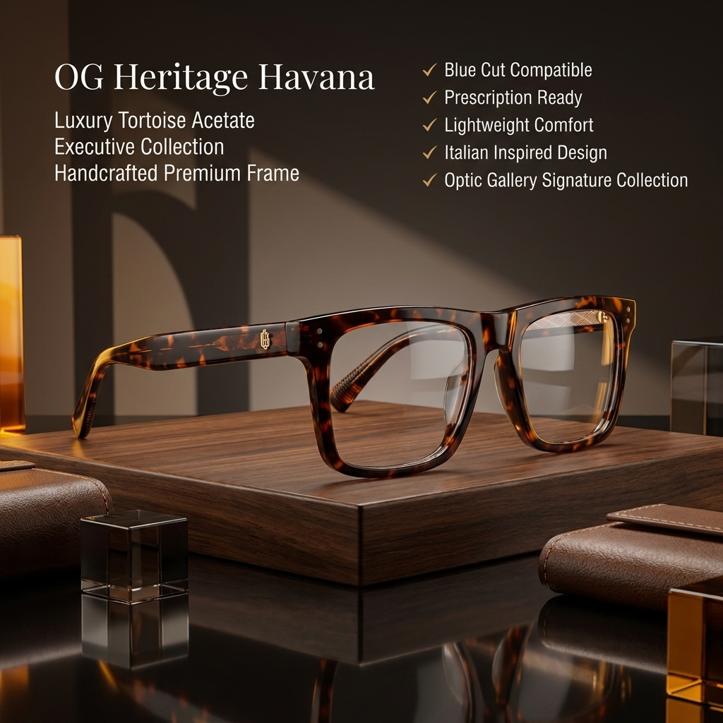 OG Havana Sovereign | Luxury Tortoiseshell Heritage Optical Frame