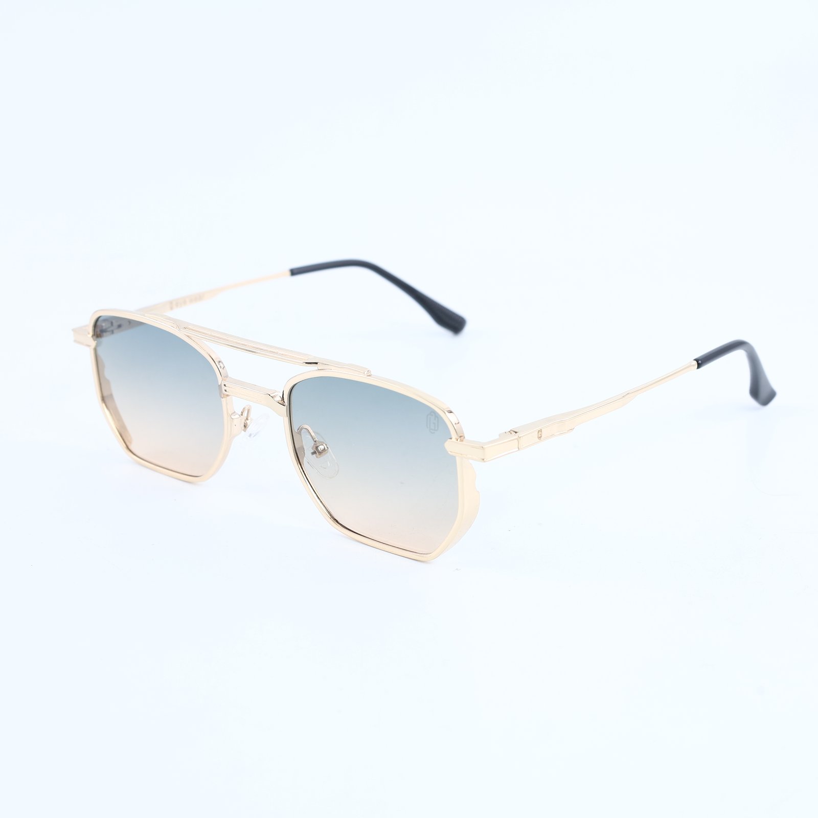 OG Horizon Luxe Bar | Gold Double Bridge Gradient Sunglasses