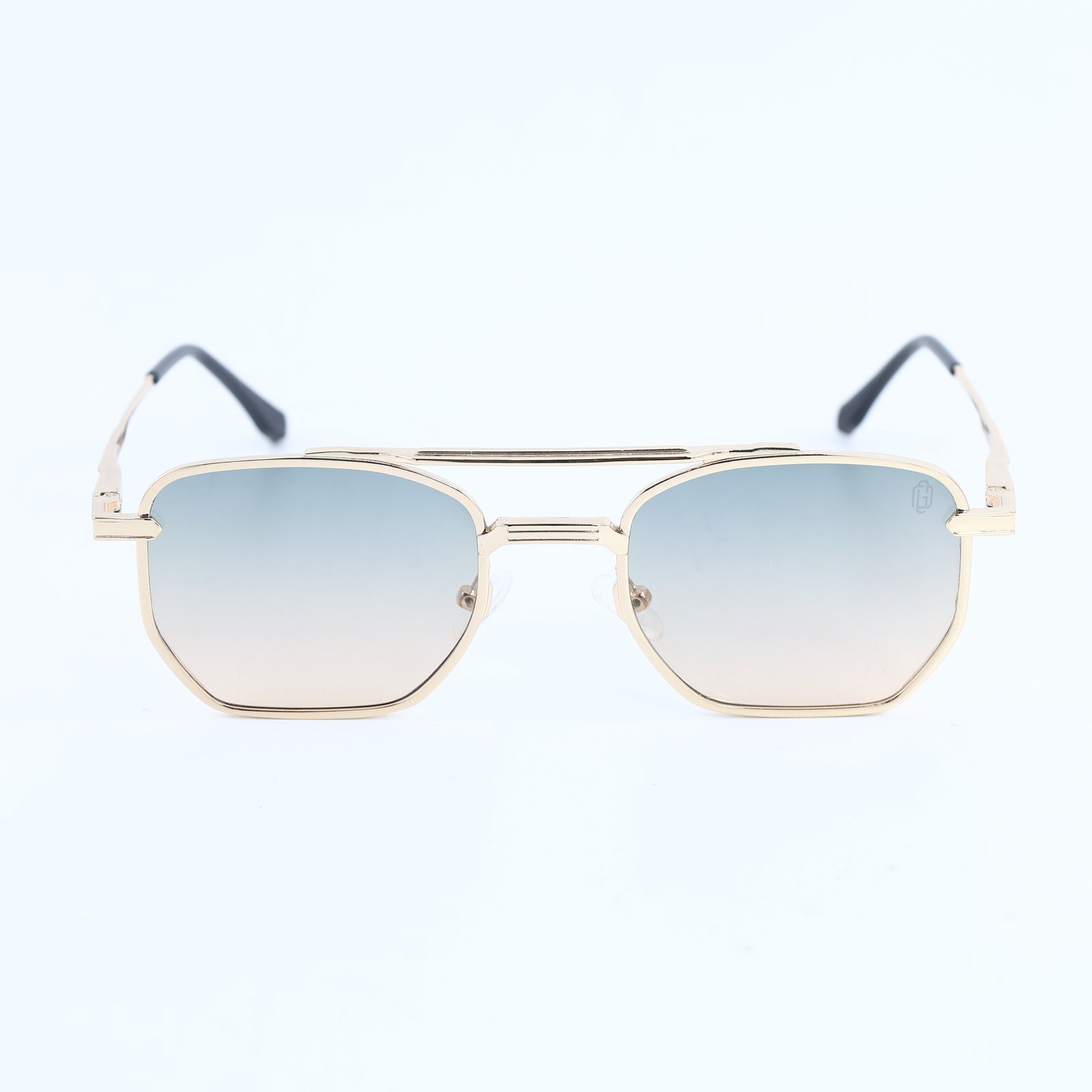 OG Horizon Luxe Bar | Gold Double Bridge Gradient Sunglasses