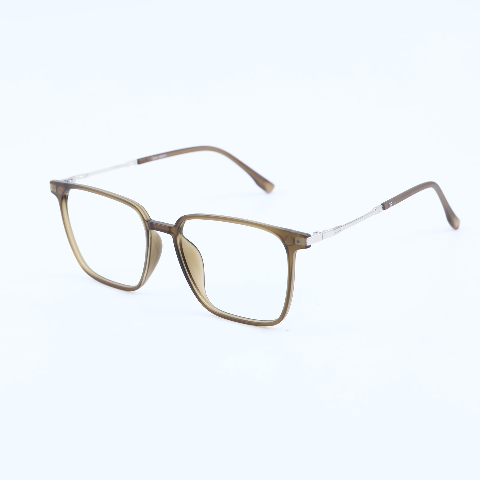 OG Ice Crystal | Clear Frame Square Sunglasses For Men