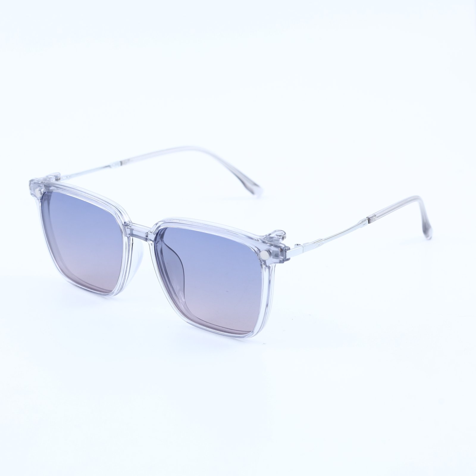 OG Ice Crystal | Clear Frame Square Sunglasses For Men