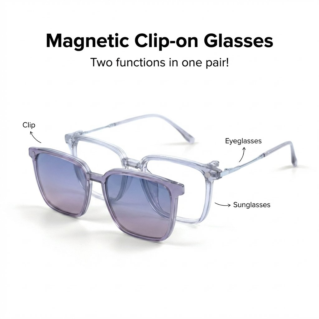 OG Ice Crystal | Clear Frame Square Sunglasses For Men
