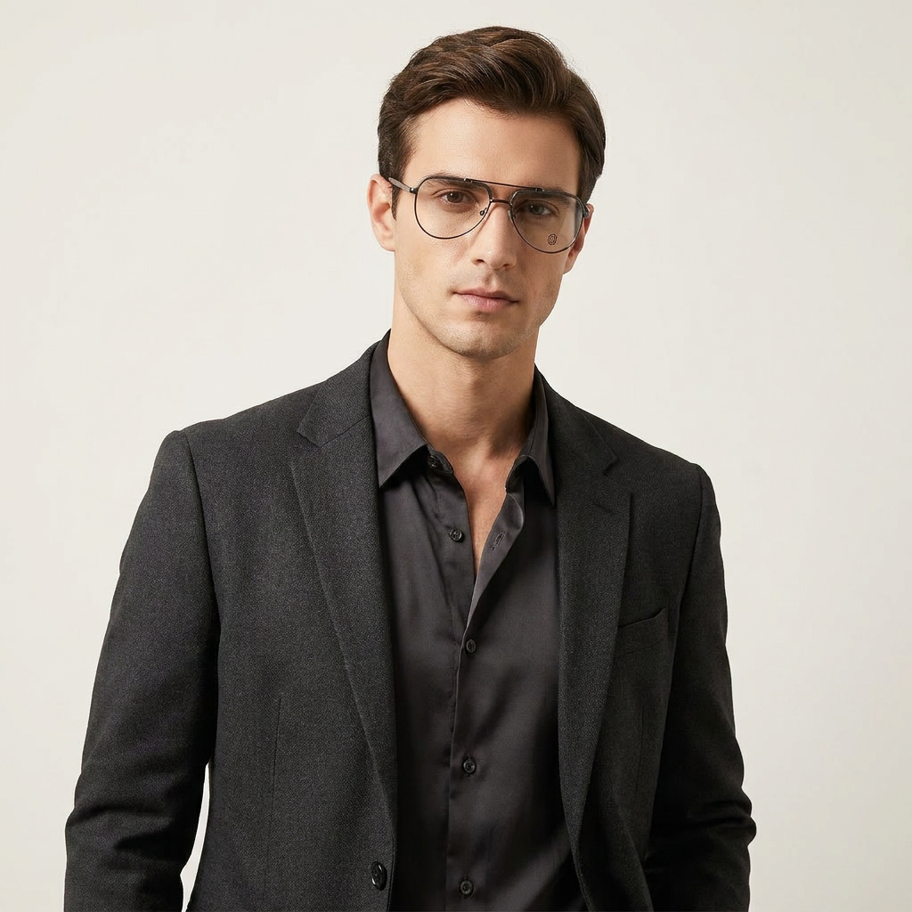 OG Imperial Crest | Luxury Gold & Black Navigator Frame Eyewear
