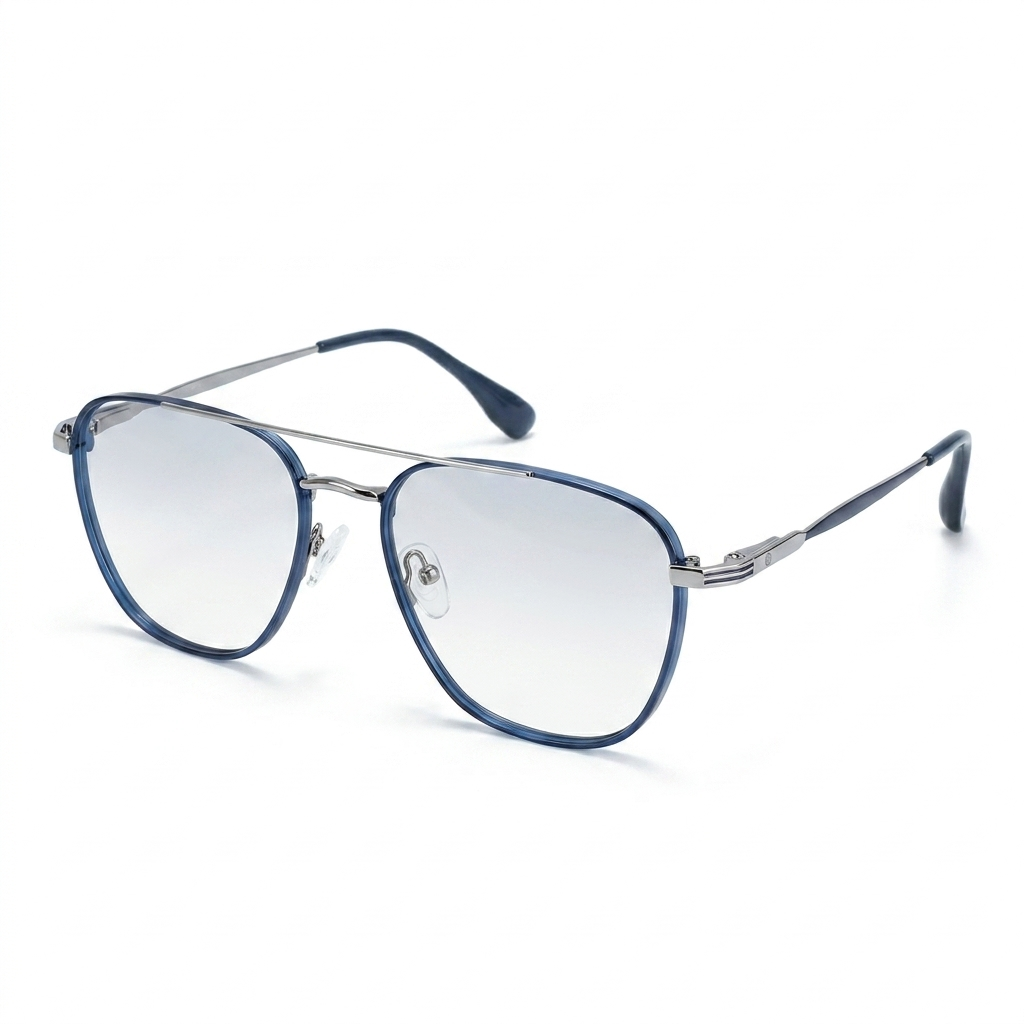 OG Metal Full Rim Weightless Square Eyeglasses – Ultra-Light Unisex Frame