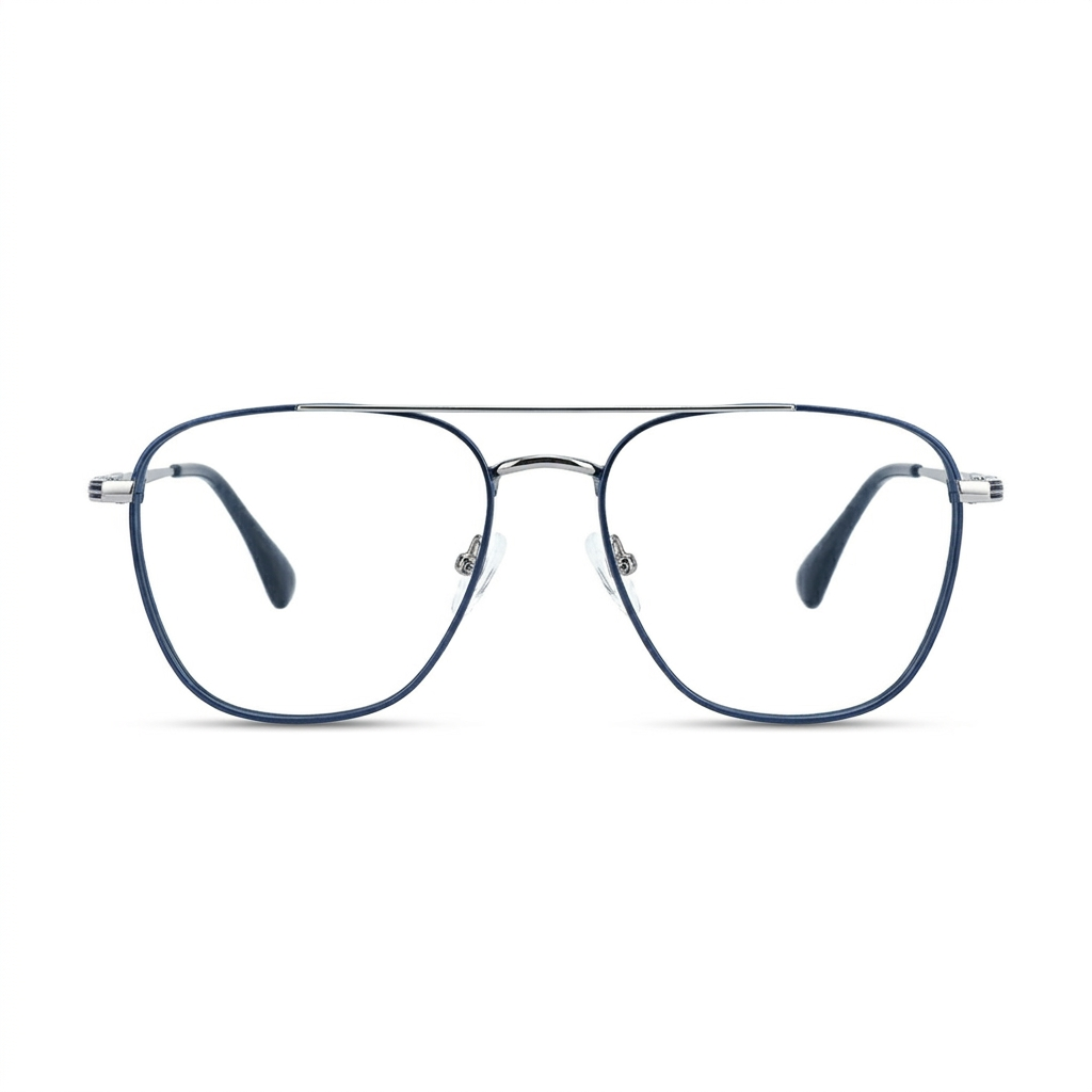 OG Metal Full Rim Weightless Square Eyeglasses – Ultra-Light Unisex Frame
