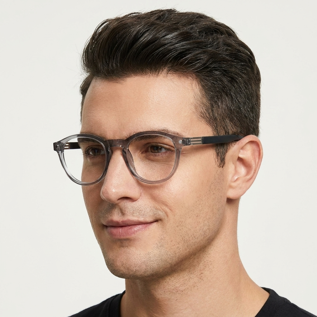 OG Midnight Halo | Premium Crystal Smoke Magnetic Clip-On Eyewear