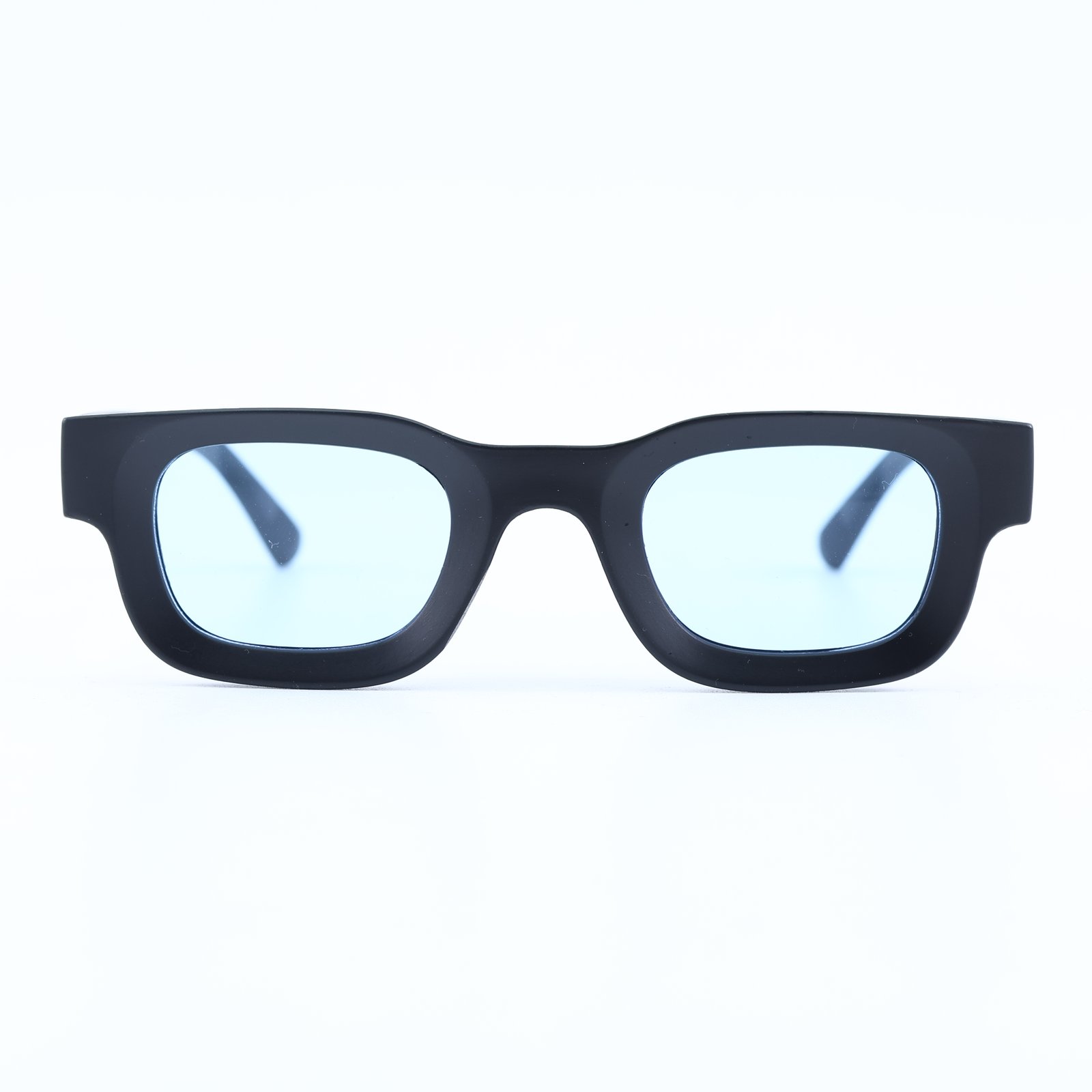 OG Midnight Ice | Matte Black Slim Rectangle Sunglasses