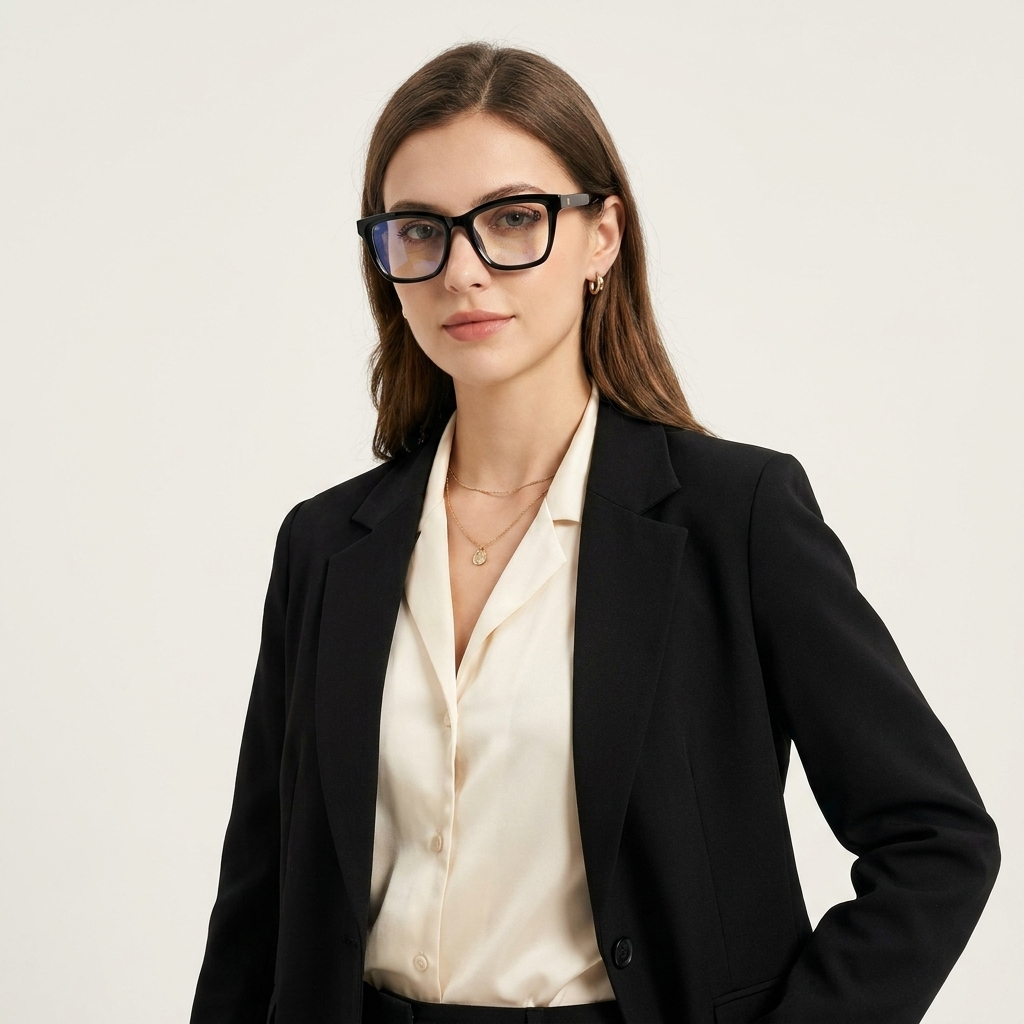 OG Midnight Luxe Edge | Bold Square Eyeglasses